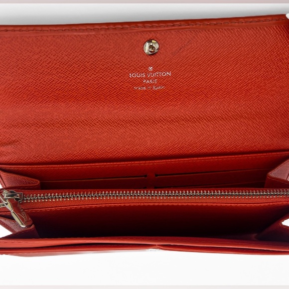 Louis Vuitton Orange Epi Leather Long Wallet - Picture 4 of 4